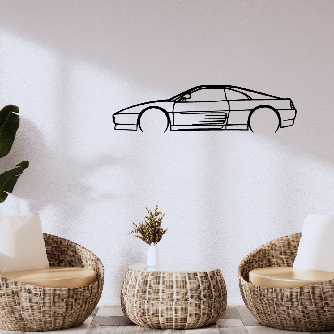 Wanddecoratie Porsche 911 - Silhouette van metaal Wanddecoratie Porsche 911 - Silhouette van metaal