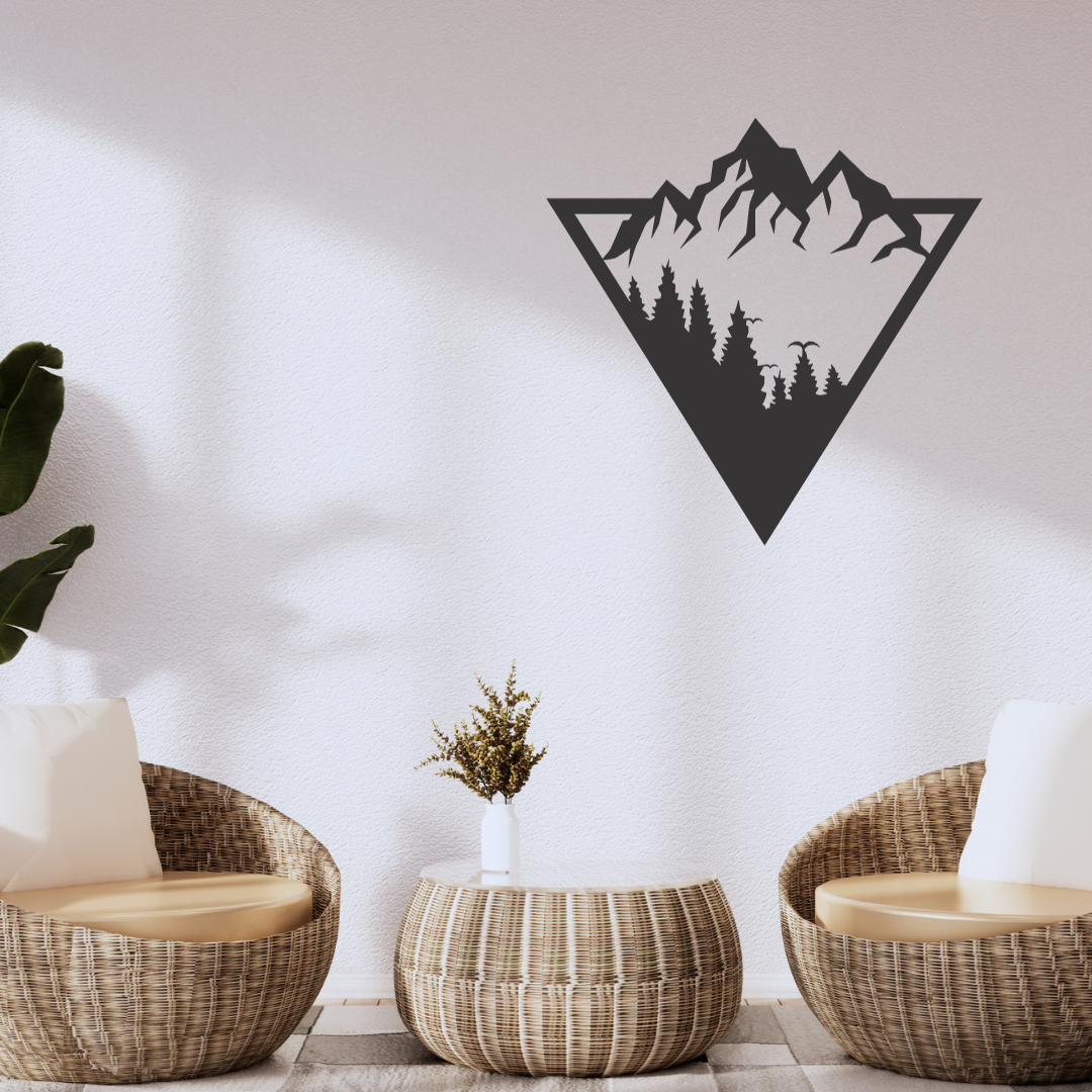 Wandstaal Bergen Landschap