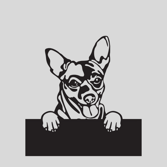 Wandstaal Naambord - Chihuahua / Cihuahua Hond