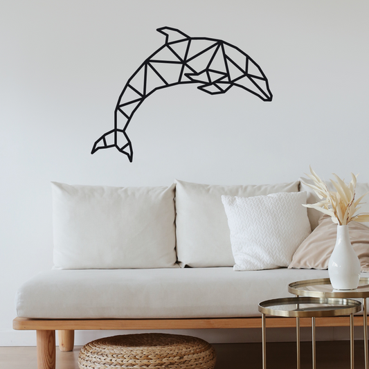 Geometrische Dolfijn Staal