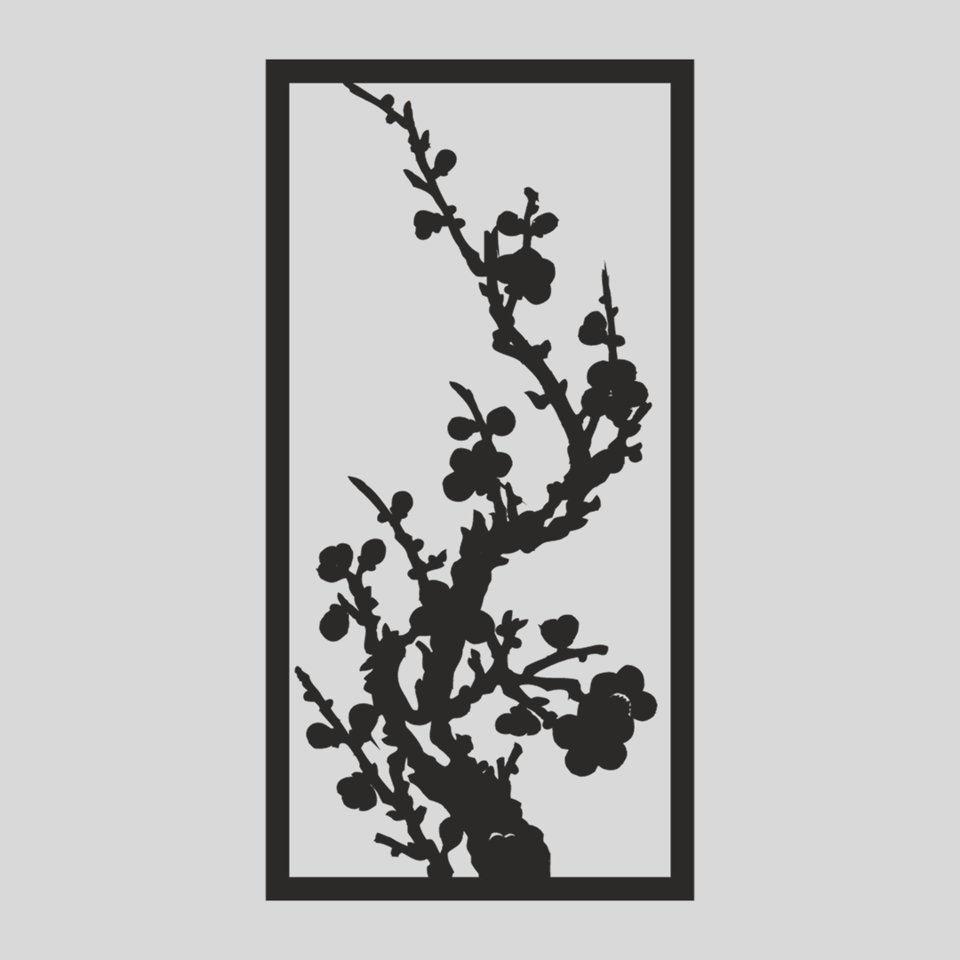 Wandstaal Wandpaneel "Druifrank"