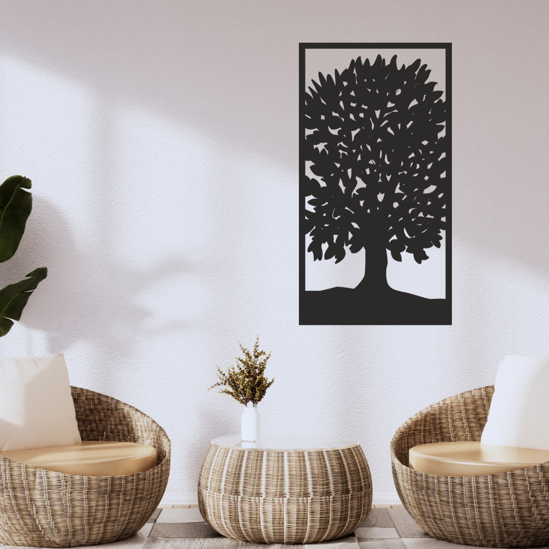 Wandstaal Wandpaneel "Eikenboom"