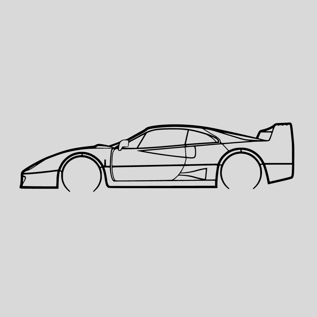 Wandstaal Auto F40
