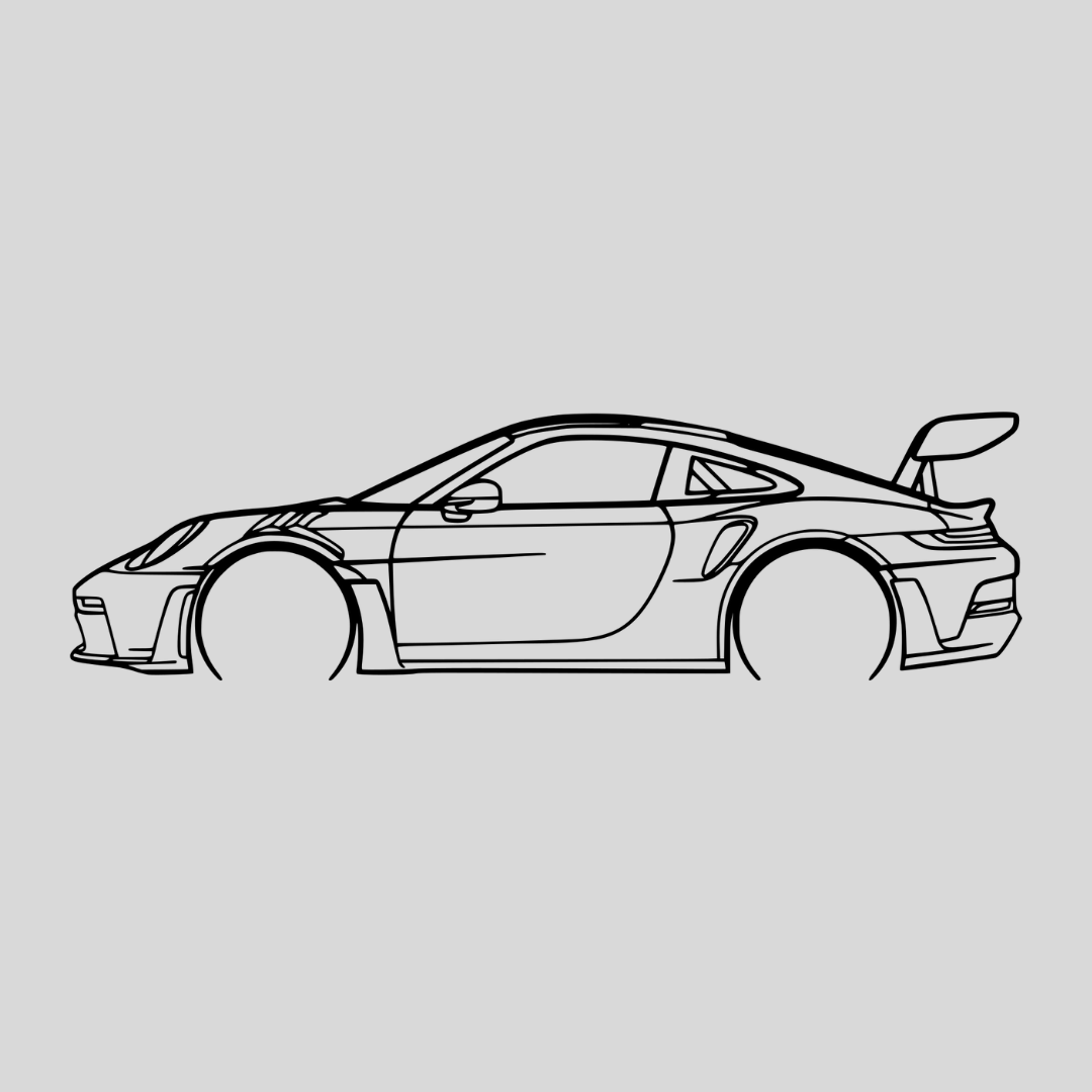 Wandstaal Auto GT3 RS 911
