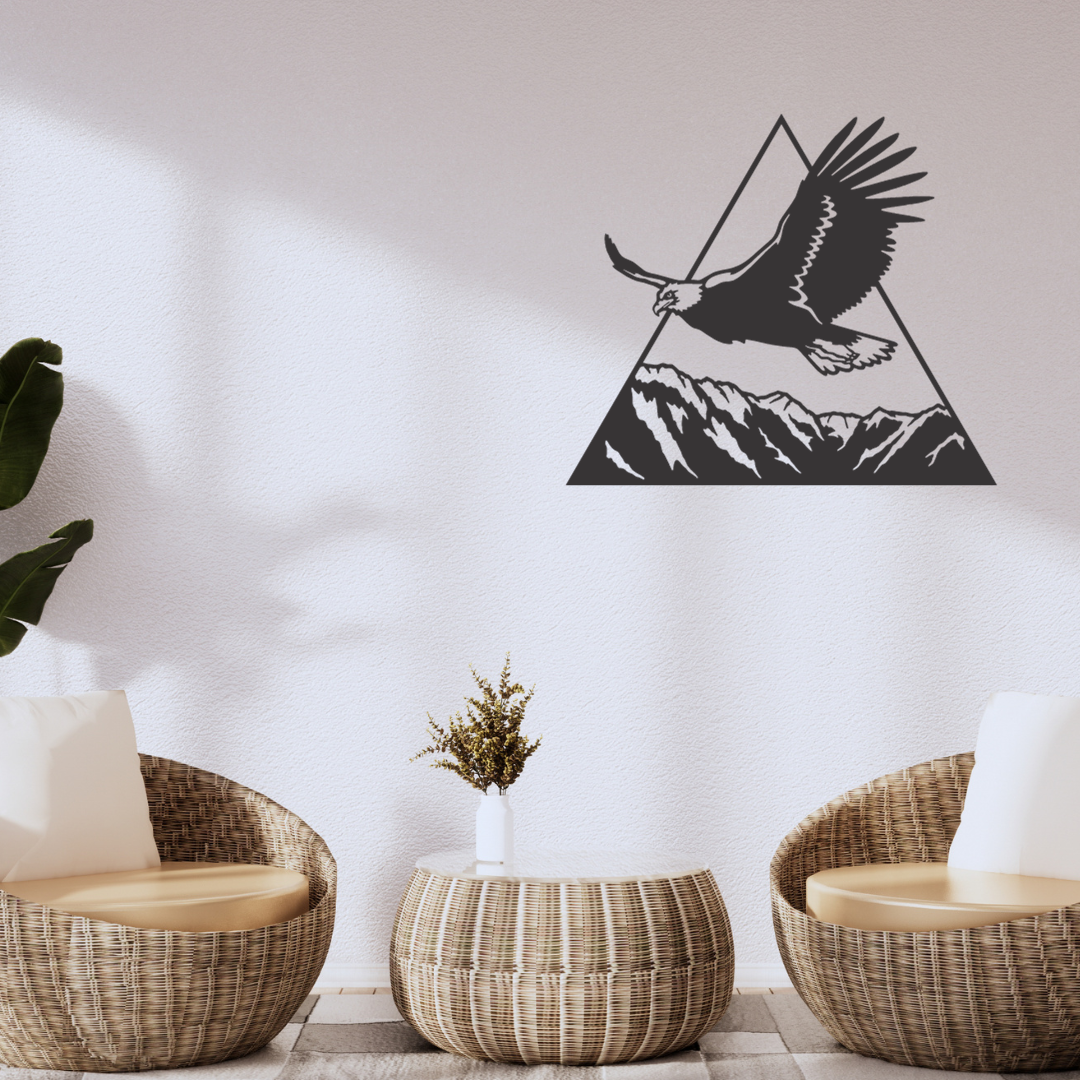 Wandstaal Dier Havik Landschap