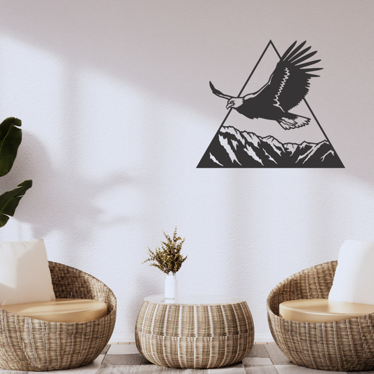 Wandstaal Dier Havik Landschap