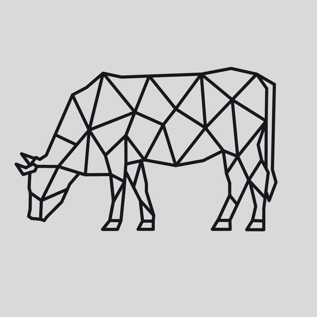 Geometrische Koe Staal