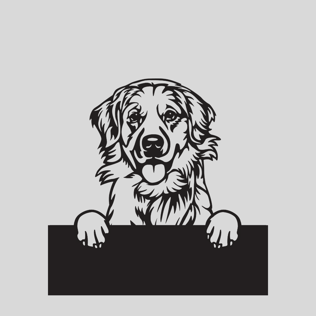 Wandstaal Naambord - Labrador Retriever Hond