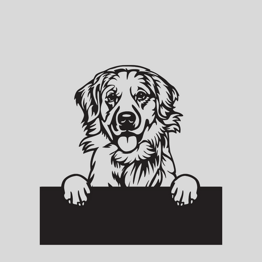 Wandstaal Naambord - Labrador Retriever Hond