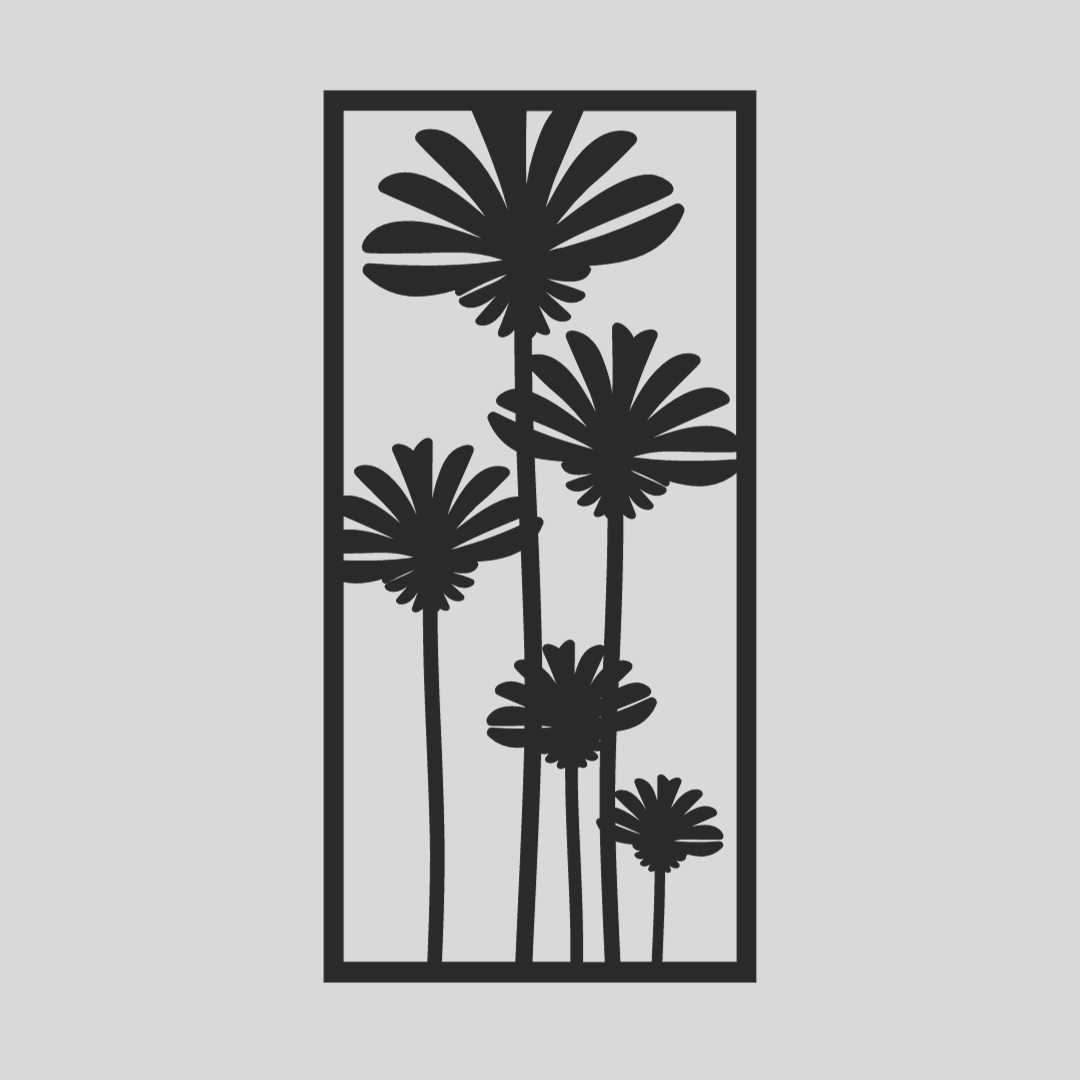 Wandstaal Wandpaneel "Dandelion"