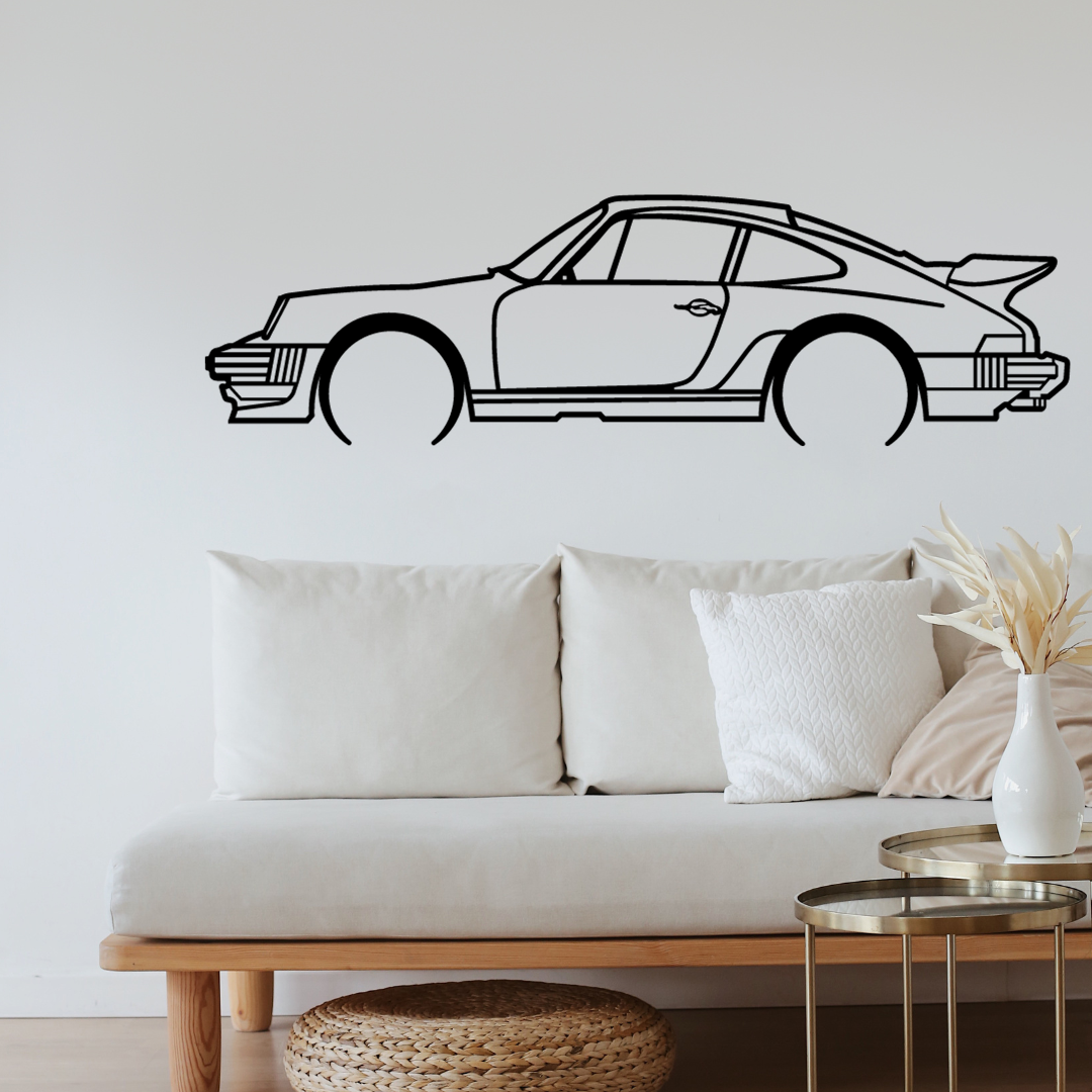 Wandstaal Auto Porsche