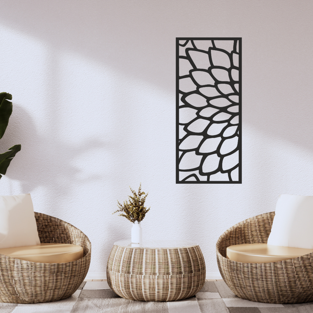 Wandstaal Wandpaneel "Schubben"