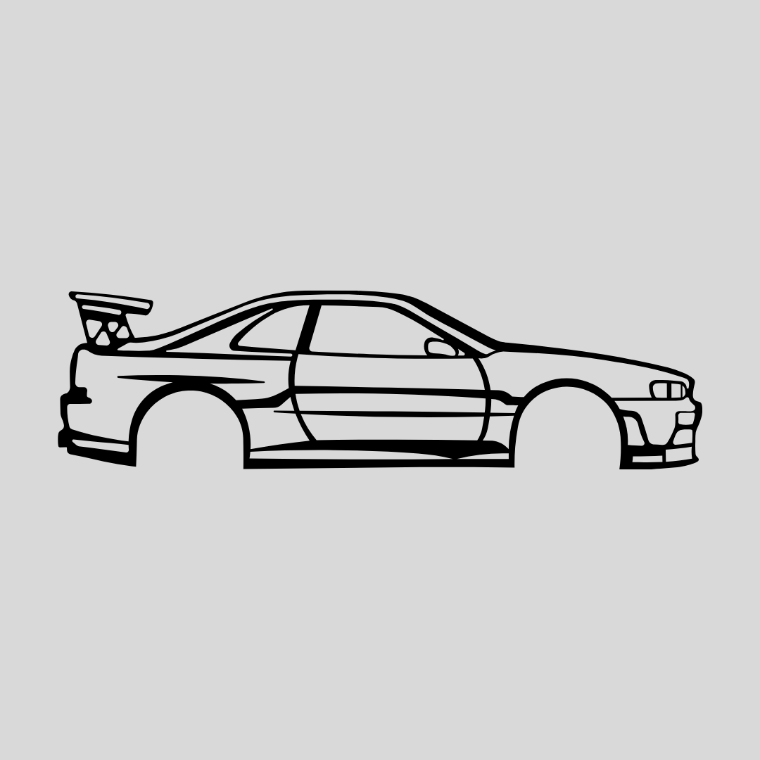 Wandstaal Auto Skyline