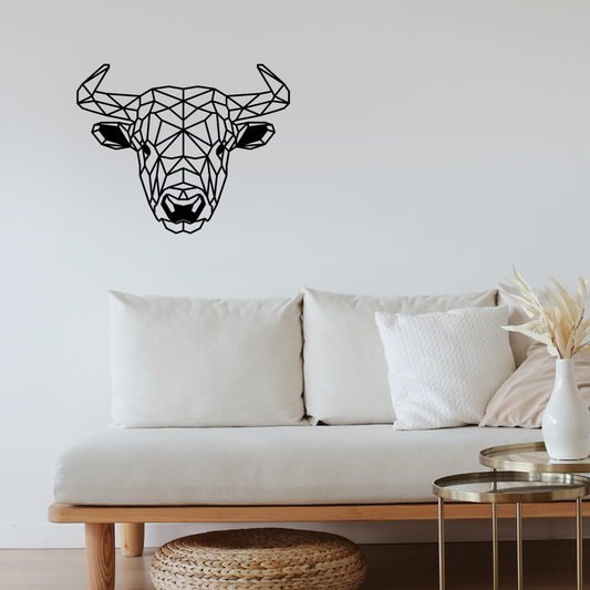 Geometrische Stier Staal