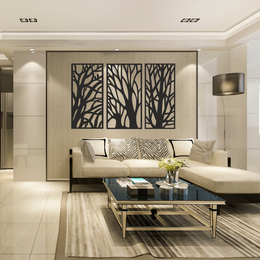 Wandstaal XXL "Triple Tree Drieluik"