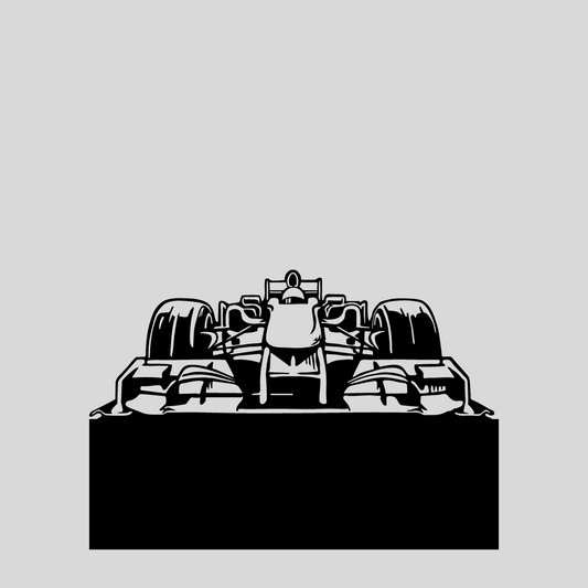 Wandstaal Naambord - F1 Raceauto Voertuig