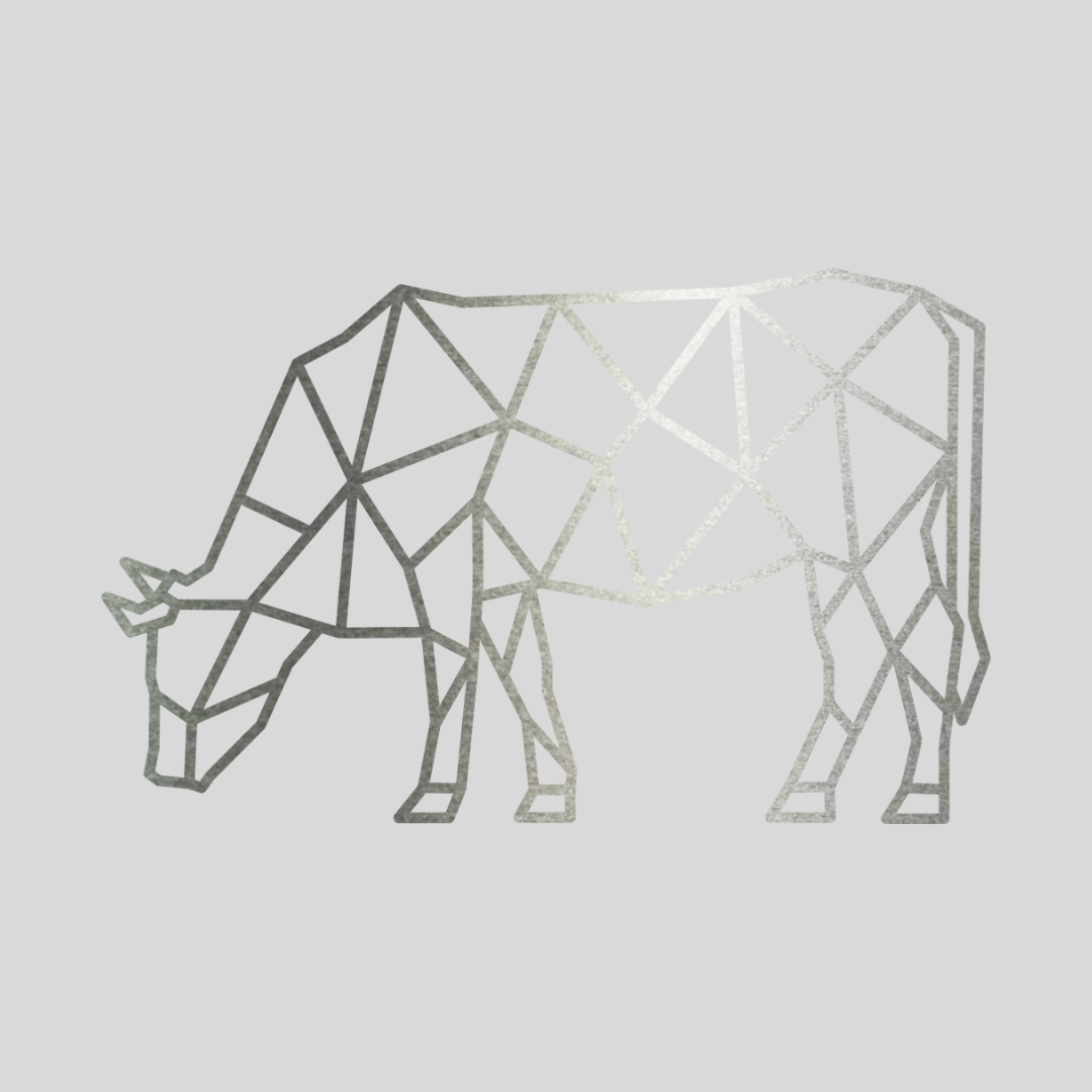 Geometrische Koe Staal