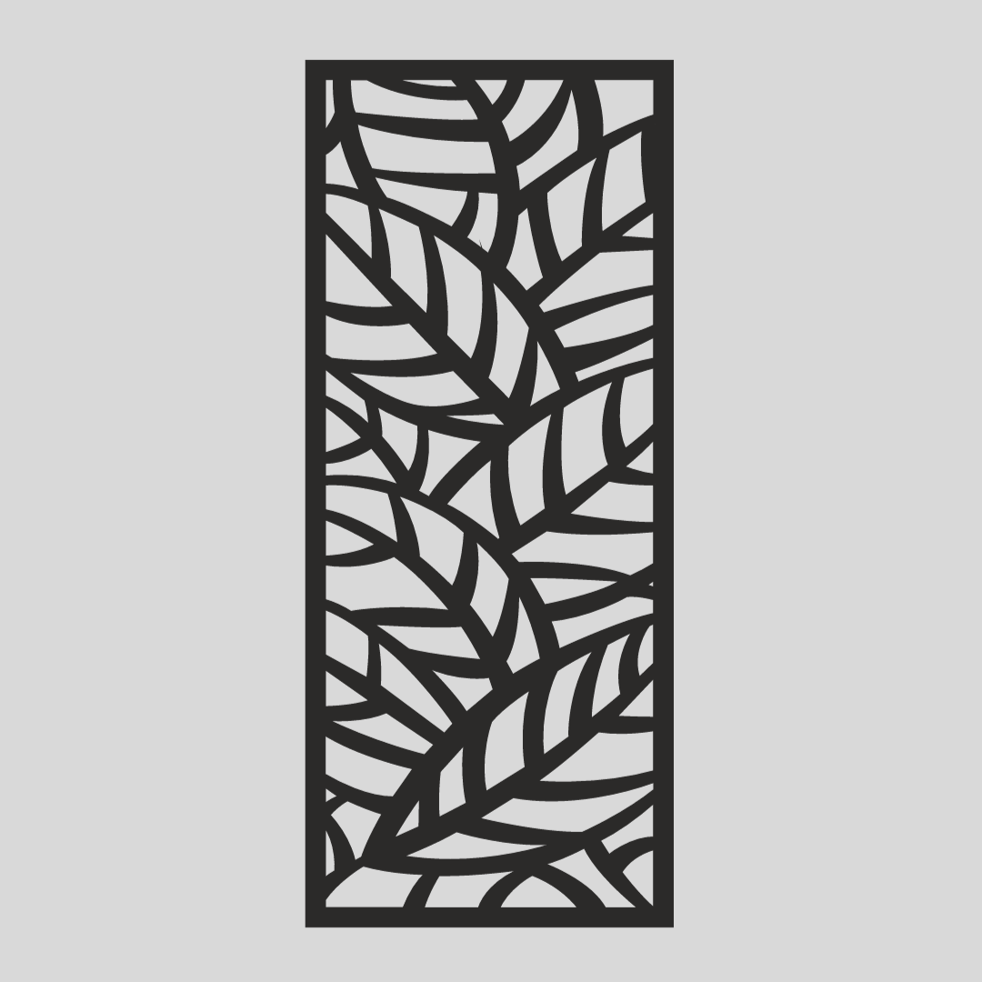 Wandstaal Wandpaneel "Bladeren"