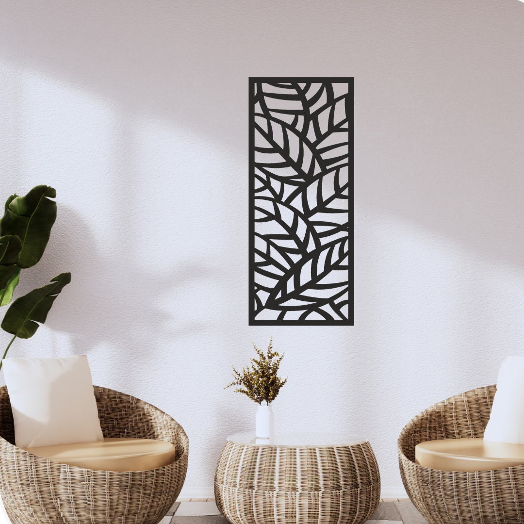 Wandstaal Wandpaneel "Bladeren"