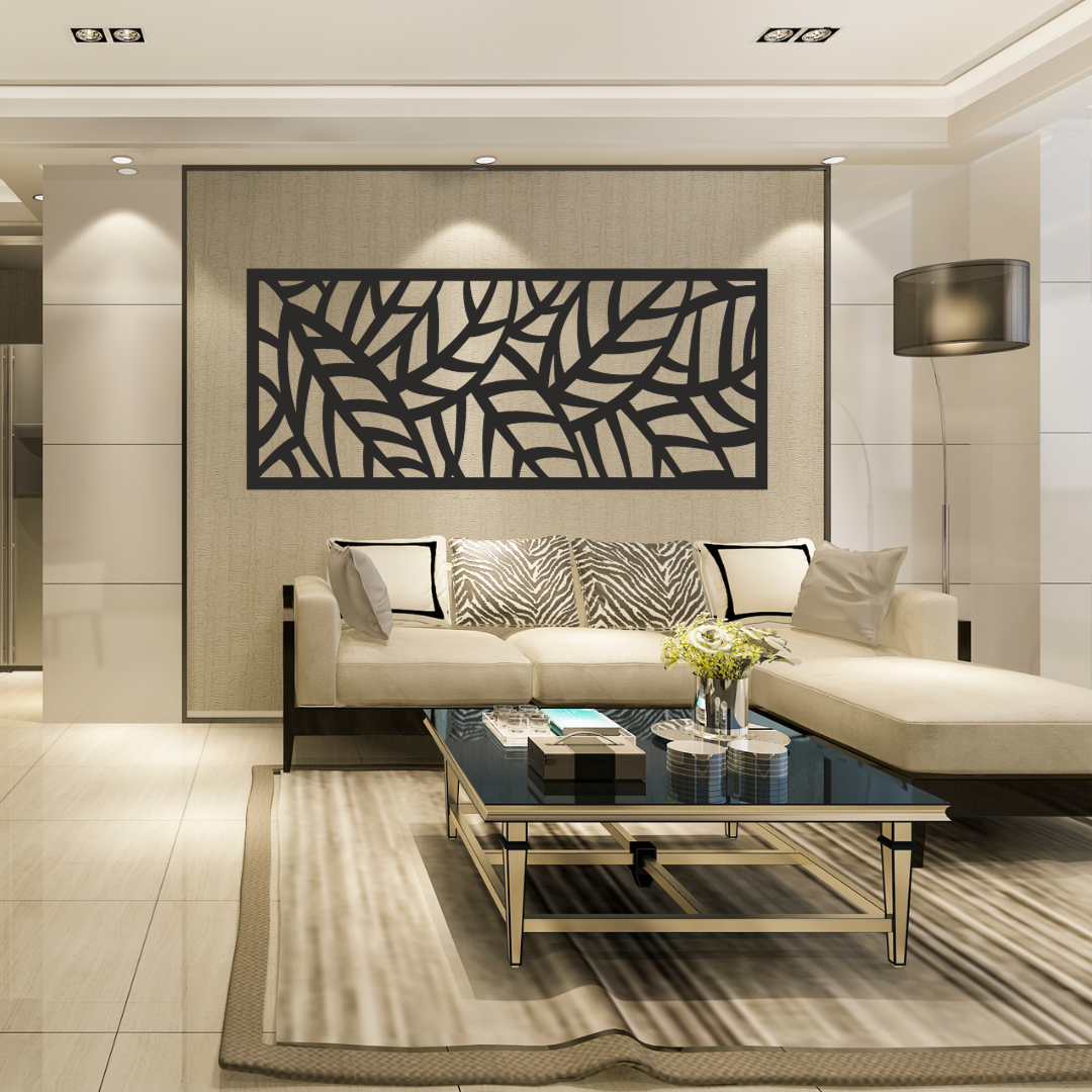 Wandstaal Wandpaneel "Bladeren"