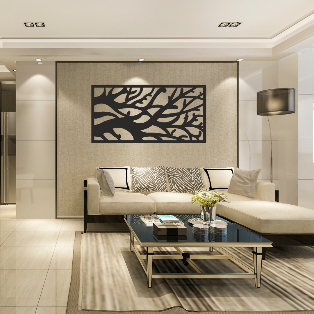 Wandstaal Wandpaneel "Sierboom"