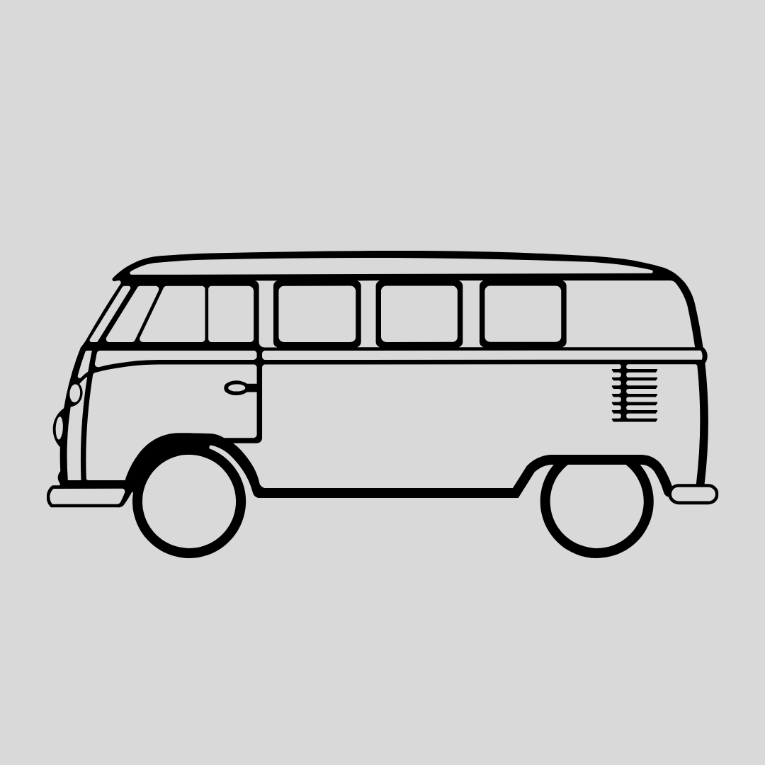 Wandstaal Auto VW Bus
