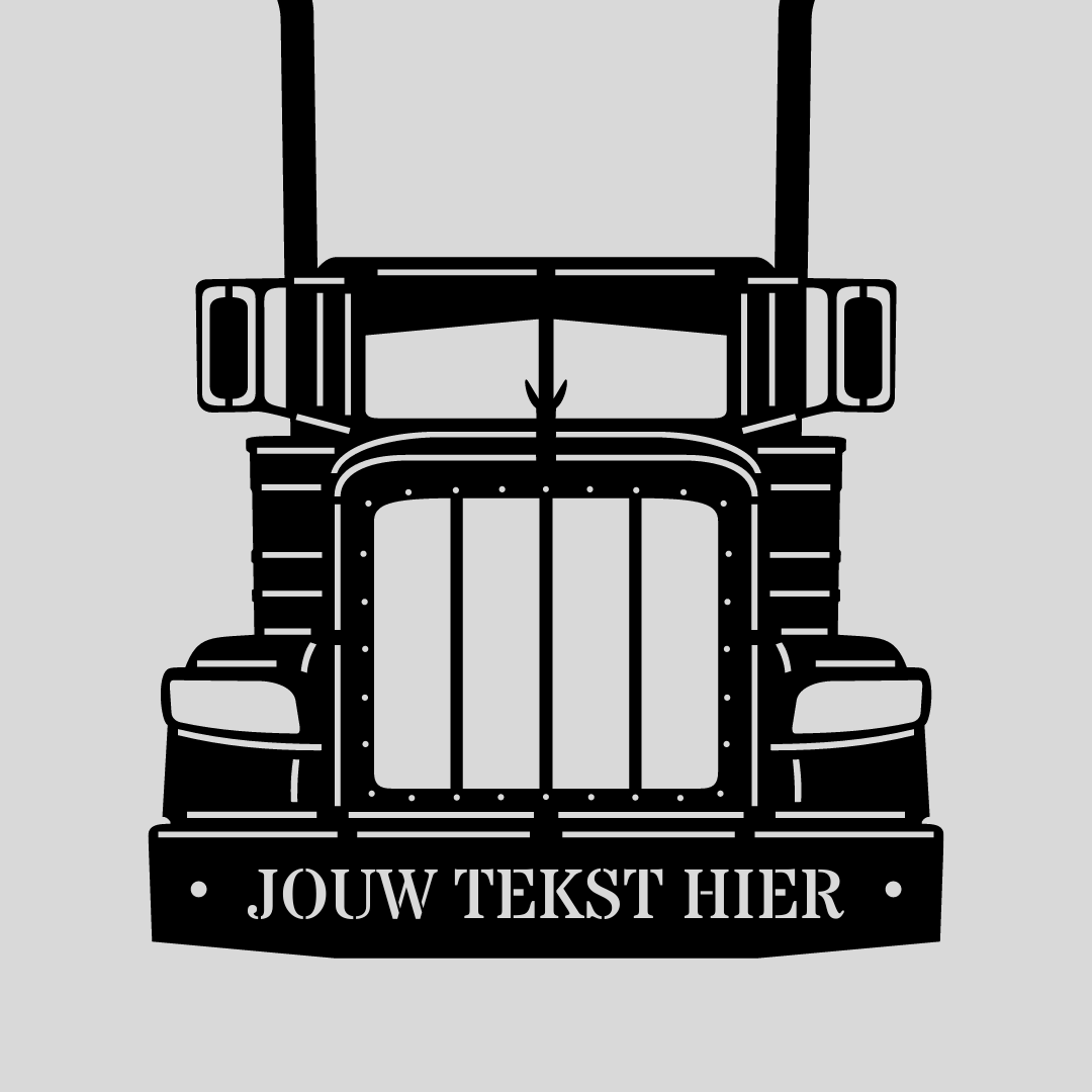 Wandstaal Naambord - P-Bilt Voertuig