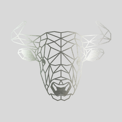 Geometrische Stier Staal