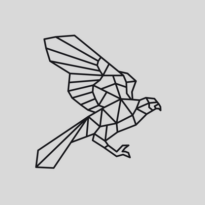 Geometrische Vogel Staal